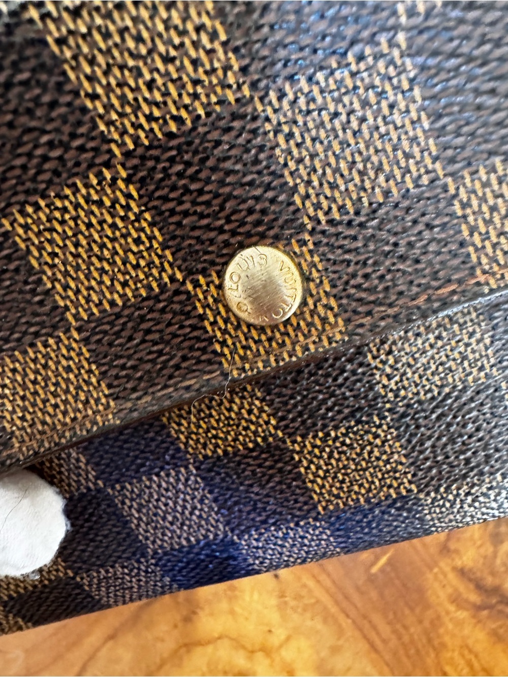 Just in 🔥Louis Vuitton Damier Porte Feuille Sarah Long Bifold Wallet Brown cbdy - Picture 6 of 17